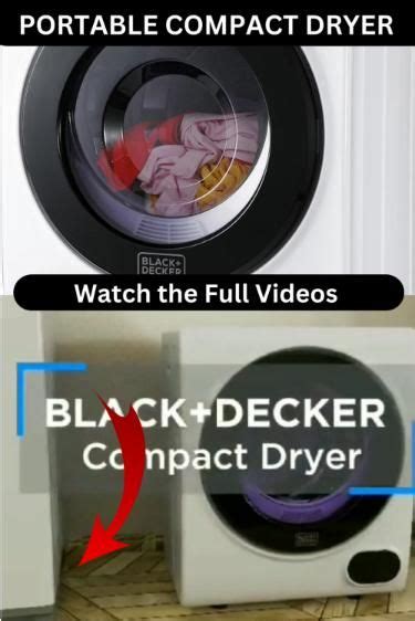 Black Decker Compact Clothes Dryer Cu Ft W Electric Dryer