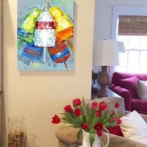 My Buoys Fine Art Buoy Giclee Print From Original Acrylic Painting Etsy