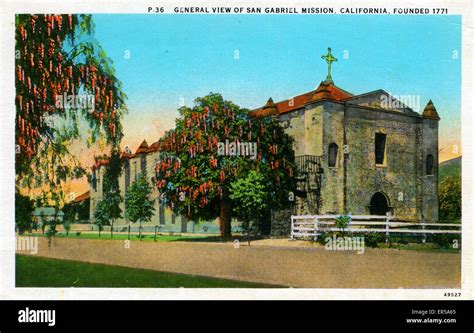 Mission San Gabriel Arcßngel, San Gabriel, California Stock Photo - Alamy