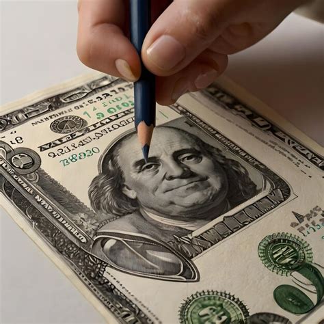 Premium Photo | Realistic Money Drawing Financial Artwork