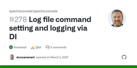 Log File Command Setting And Logging Via Di Spectreconsole Spectre