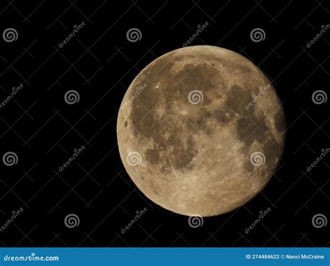 Full Moon in April Springtime Nightsky Stock Photo - Image of ...