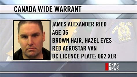 RCMP Searching For Man Wanted On Canada Wide Warrant YouTube