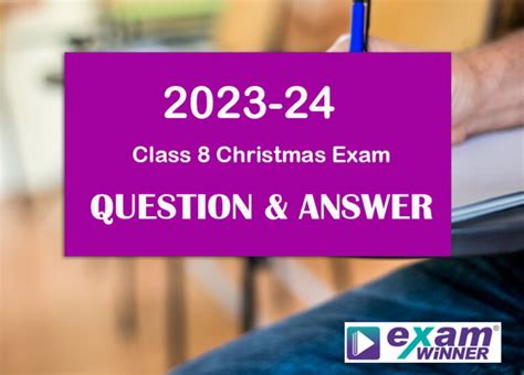 Kerala Class 8 Class Viii Class 8 Th Christmas Exam Second Term Mid Term Question Papers