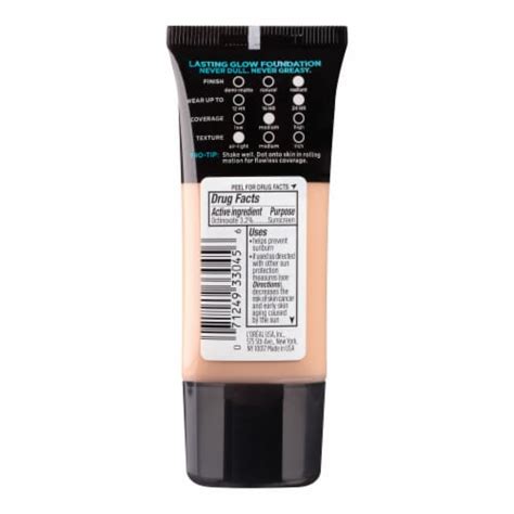 Loreal Paris Infallible Pro Glow Foundation 24hr Coverage 204 Natural Buff 10 Fl Oz Frys