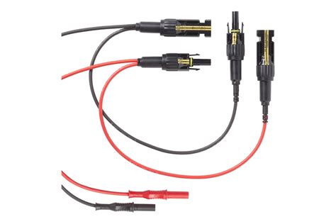 Juego de cables de prueba para pinza amperimétrica solar fotovoltaica