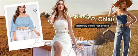 Kasbah Women Western Concho Belts For Dresses Jeans Cowgirl Waist Chain