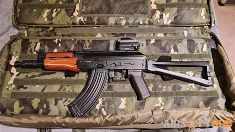 CYMA CM 045A AKS 74U Real Wood Airsoft Hub Buy Sell Used Airsoft