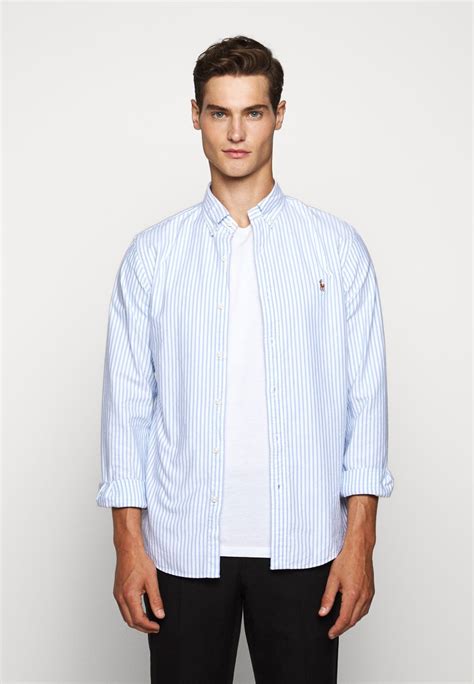 Polo Ralph Lauren Slim Fit Striped Oxford Shirt Košeľa Basic Blue