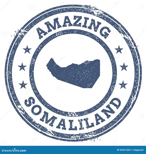 Somaliland Map Vintage Stamp. Vector Illustration | CartoonDealer.com
