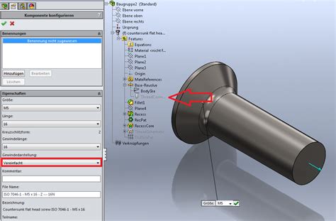 Gewinde Von Toolboxteilen Darstellen Ds Solidworks Solidworks