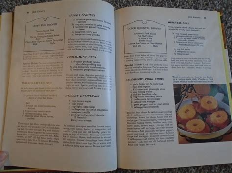 Better Homes And Gardens Menu Cookbook Published 1972 Etsy