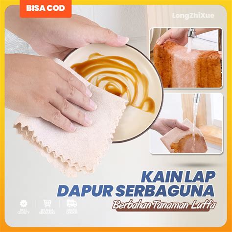 Jual Kain Lap Dapur Serbaguna Pembersih Cuci Piring Kotor Minyak Kompor