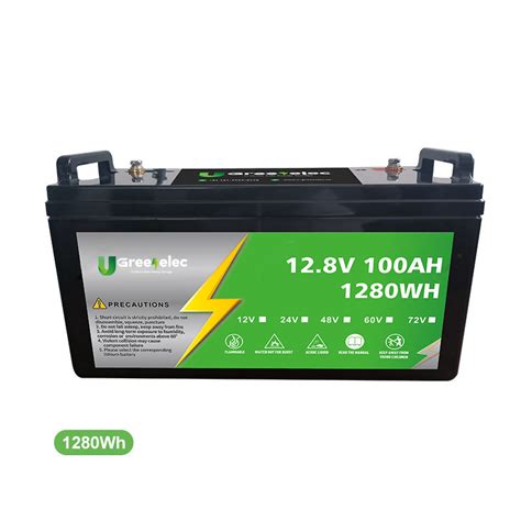 U Greenelec Lithium Ion Battery LiFePO4 100ah 12V Lithium Battery