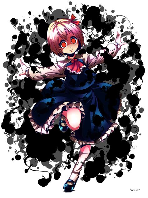 Safebooru 1girl Ascot Blonde Hair Dark Darkness Frills Hair Ribbon Highres Long Sleeves