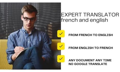 Translate Any Document Or Text From English To French And Vice Versa By