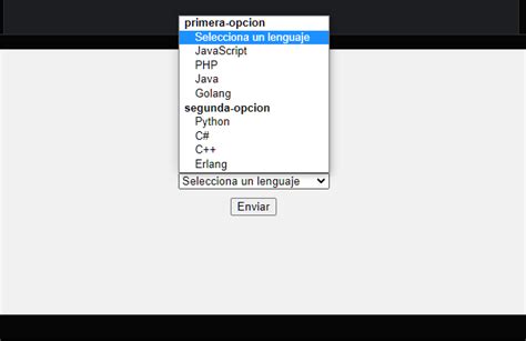 Etiqueta Select De Html C Mo Hacer Un Men Desplegable O Lista Combinada