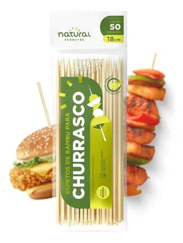 Palito Espetinho Bambu P Churrasco E Hamburguer Un Cm Mercadolivre