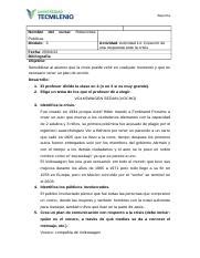 Relaciones Publicas Actividad Doc Reporte Nombre Del Curso