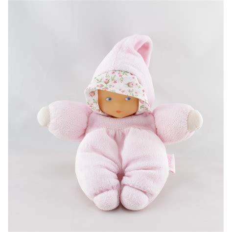 doudou poupon bébé rose COROLLE