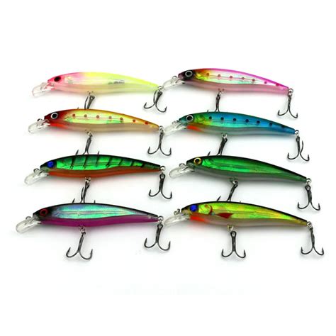 1pc Laser Minnow Fishing Lure 11cm 13g Pesca Hooks Fish Wobbler Tackle