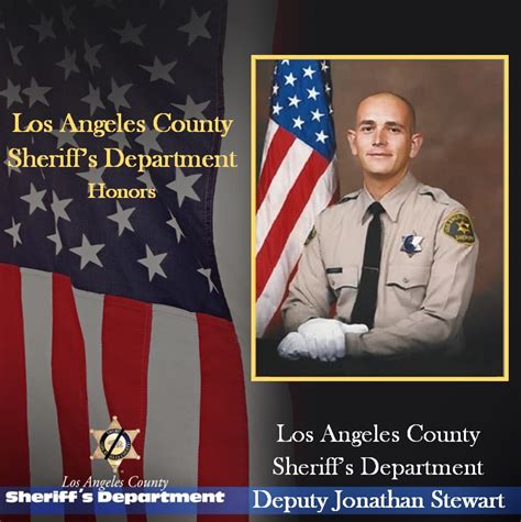 Deputy Jonathan Stewart, EOW 04/27/2024 | Los Angeles County Sheriff's ...