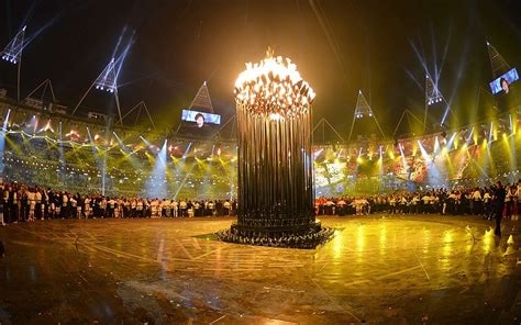 London 2012 Olympics Lighting The Olympic Flame