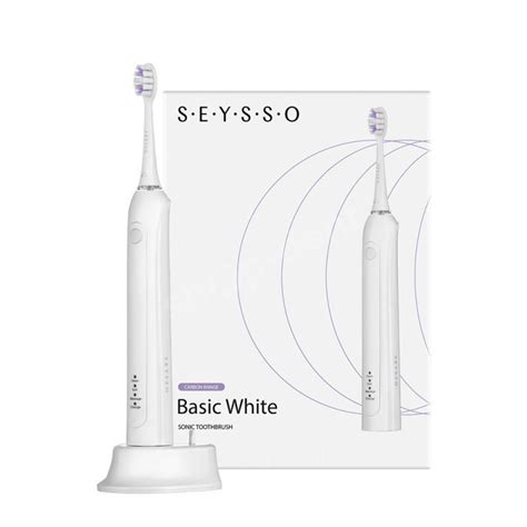 Seysso Carbon Basic White Szczoteczka Soniczna 1 Sztuka Szczoteczki