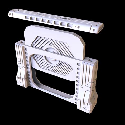 PACK 3 SCI FI OPENABLE DOORS PRINTABLE 3D MODEL 3D Model 3D Printable