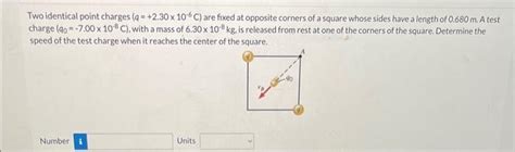 Solved Two Identical Point Charges Q C Are Fixed Chegg