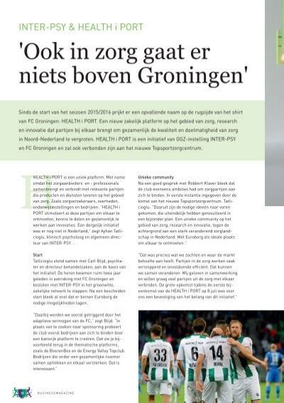 Ook In Zorg Gaat Er Niets Boven Groningen