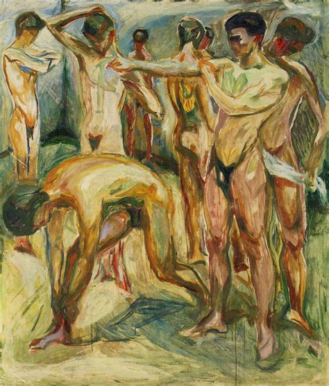 Edvard Munch Naked Men In The Baths