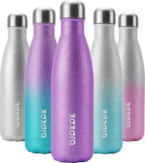 Amazon BJPKPK Insulated Water Bottles 17oz 500ml Stainless Steel