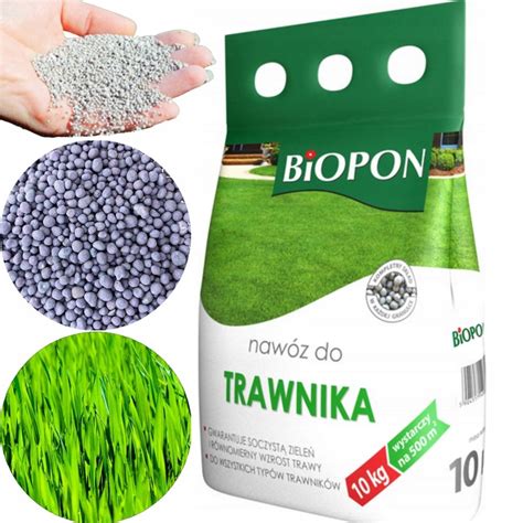 BIOPON nawóz do trawnika granulat 10kg nawóz kompost do trawników