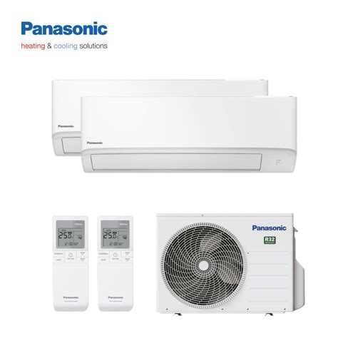 Panasonic Duo Split Airco CU 2Z41TBE Wandunits 2x CS TZ20WKEW