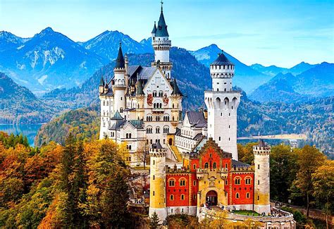 Solve Neuschwanstein Castle Jigsaw Puzzle Online With 96 Pieces