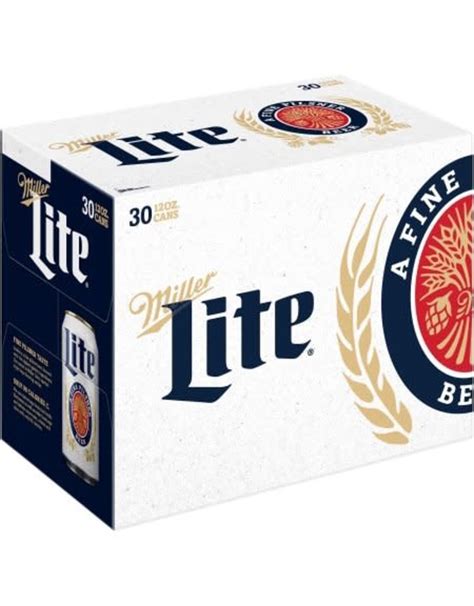 MILLER LITE 30-PK CANS - Bel Pre Beer & Wine