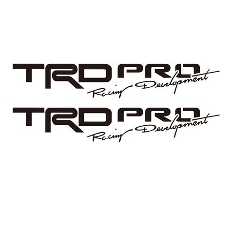 Trd Pcs Car Toyota Racing Development Car Sticker Decals Shopee