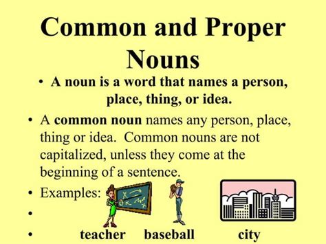 Nouns Common Vs Proper Ppt