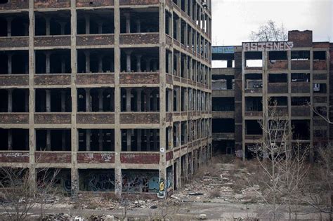 In Photos Massive Abandoned Detroit Auto Plant May Become Art Magnet