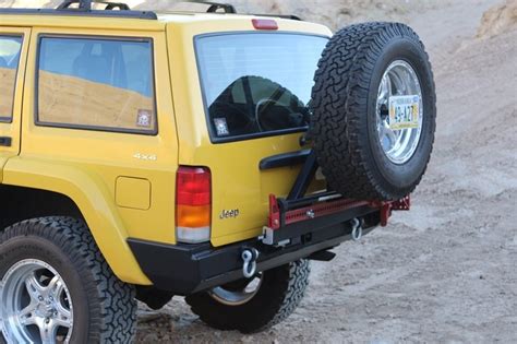 XJ Rear Bumper With Spare Tire Carrier by Rock Hard | Jeep Cherokee Talk