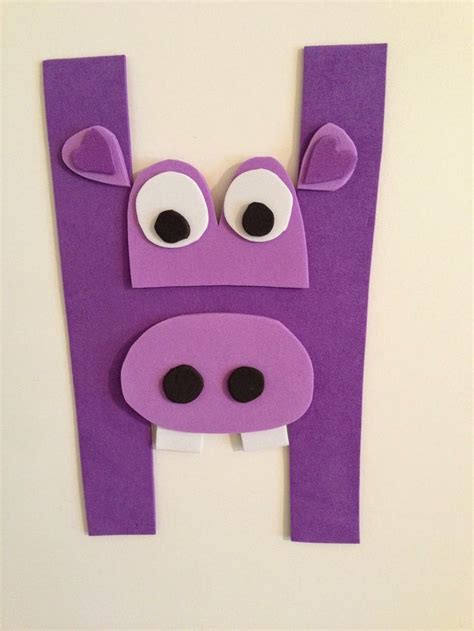 Pin It Make It Animal Alphabet Letter H Hippo Alphabet Letter