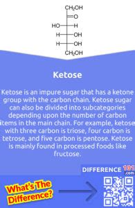 Aldose vs. Ketose: 7 Key Differences, Pros & Cons, Examples | Difference 101