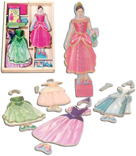 Dress Up Dolls Wooden And Magnetic Free Shipping