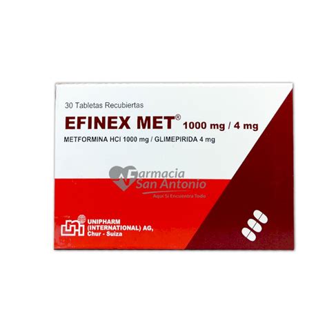 EFINEX MET 1000 4 X 30 TAB Farmacia San Antonio