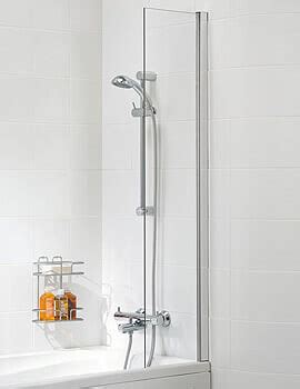 Lakes Classic Over Bath Silver Semi Frame Less Double Slider Door