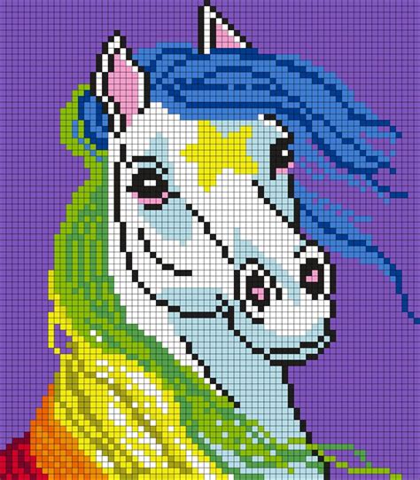 Starlite From Rainbow Brite Square Perler Bead Pattern Bead Sprite