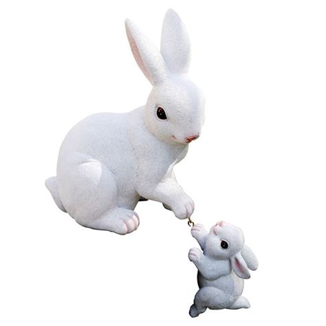 M Re Et B B Lapin R Sine Pendentif Statues De Jardin Lapin Figurine