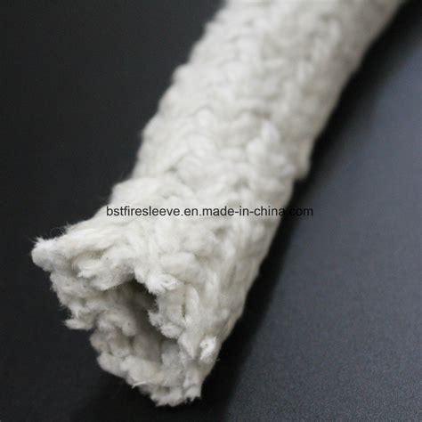 High Temperature Alumina Silicate Fibre Yarn Braided Ceramic Plaited