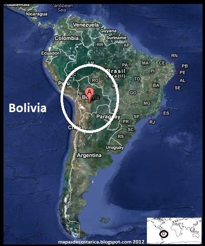 Mapa Satelital Bolivia